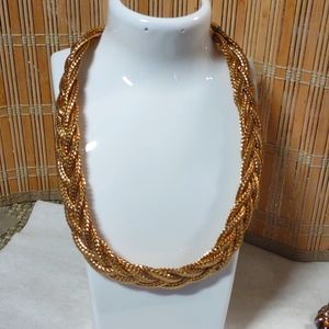 Napier gold-plated braided choker